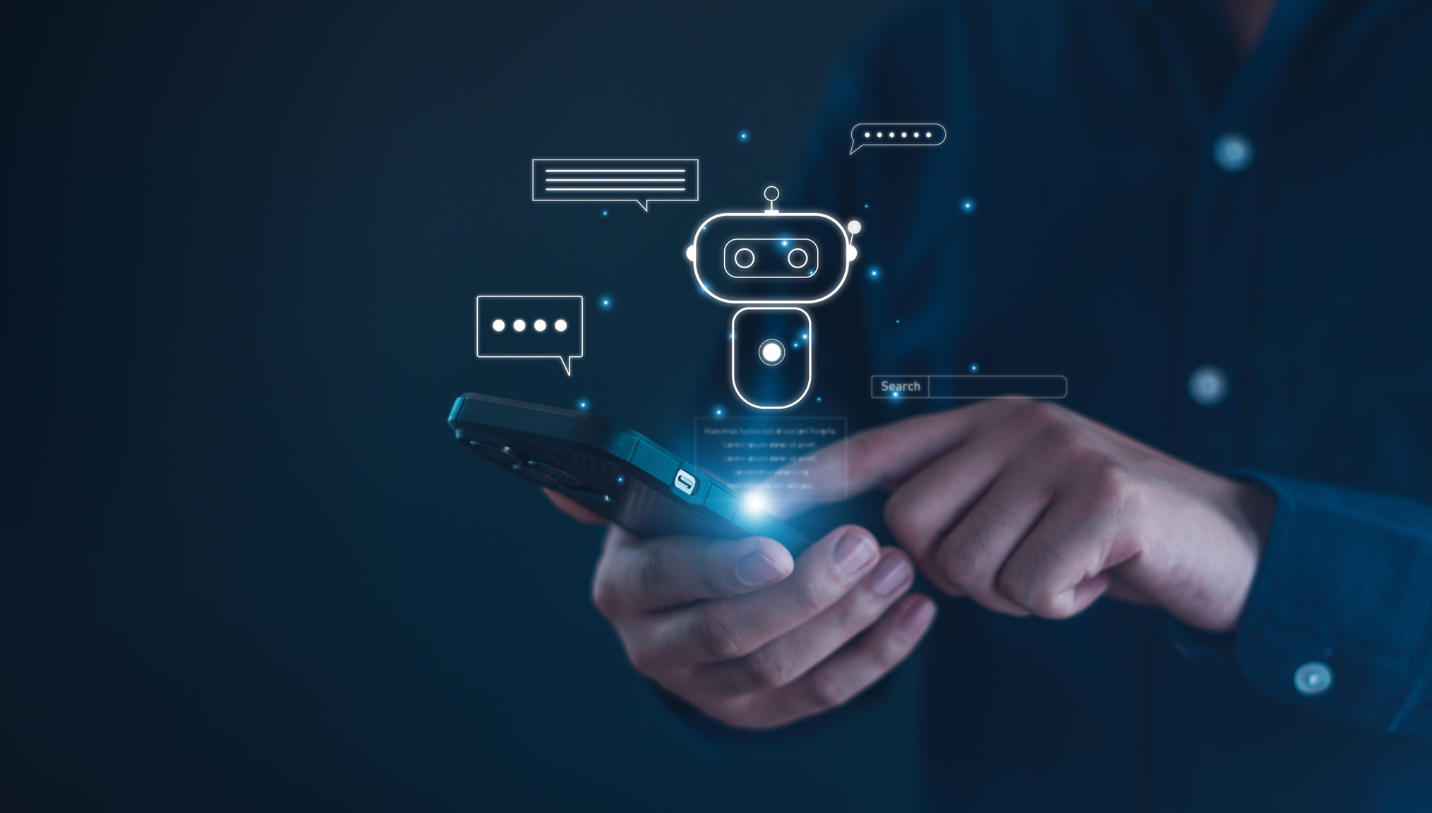 AI chatbot on mobile