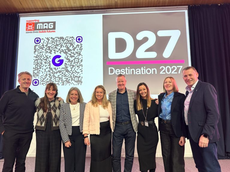 People on stage at Destination 2027